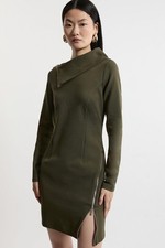 Karen Millen Bodycon Mini Dress S in Green RRP £119