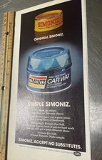 1978 Simoniz Car Wax  Original Print Ad Vintage Ad#5627