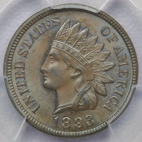 1893 1c Indian Head Cent - PCGS MS 64 BN