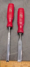 2 Two Cherries / Marke Kirschen Bevel Edge Chisels 10 mm & 14 mm German Tools