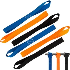 Soft Loop Tie Down Straps 6-Pack - Heavy Duty Tie Down Loops Soft Loop Straps...