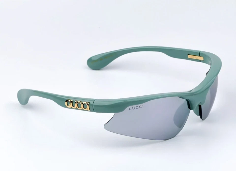 Gafas de sol Gucci GG1774S-005 verde escudo con lentes plateadas espejadas - Sport-Tech