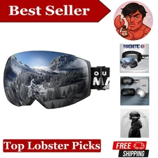 Ski Goggles PRO for Ultimate Eye Safety - Frameless & Interchangeable Lenses