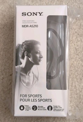 NEW Sony MDR-AS210 Stereo Headphones for Sports