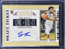 Shittu, Simi - 2019 Contenders Draft Picks - Autograph - Red Foil