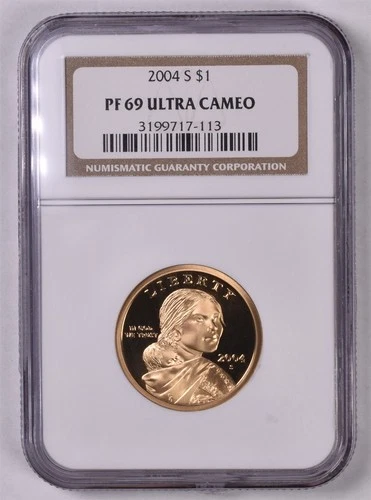2004-S Sacagawea Dollar - NGC PF69 ULTRA CAMEO 