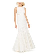 ADRIANNA PAPELL Womens Sleeveless Full-Length Formal Fit + Flare Dress