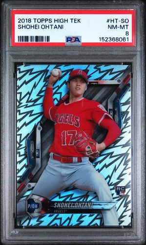 2018 Topps High Tek Shohei Ohtani #HT-SO PSA 8 Pattern 2 Jagged Shapes Pixels