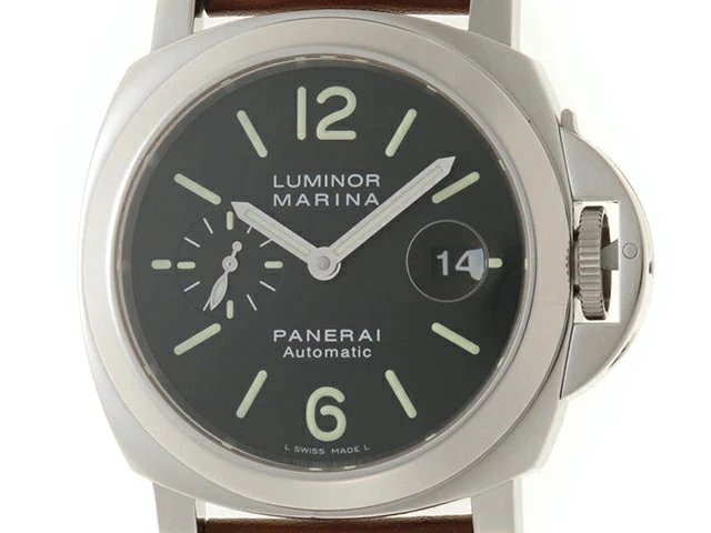 Panerai — Panerai Luminor Marina PAM00104 OP6630 Stainless Steel / Leather 44mm #DW419