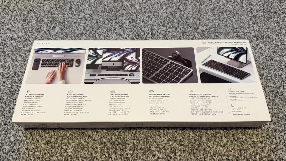 Satechi Slim X2 Wireless Backlit Bluetooth Keyboard Space Grey - Image 2 of 2