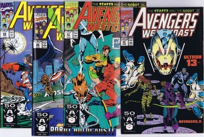 AVENGERS WEST COAST # 66, 67, 68, 69 US Comics 1990 HI-GRADE