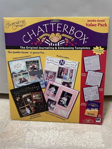 Chatterbox Journaling Genie Jumbo Value Pack 3 Embossing Templates Craft Ideas