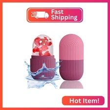 XHJRI Ice Face Roller Massager,Ice Cube Roller for Face, Eyes and Neck Naturally