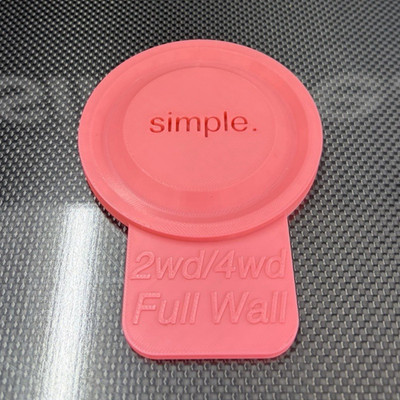 2WD/4WD Buggy Tire Sidewall gluing jigs by simple. (Pink)