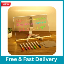 Lumiboard Led Drawing Board with 7 Colors, 12"X8" Light up