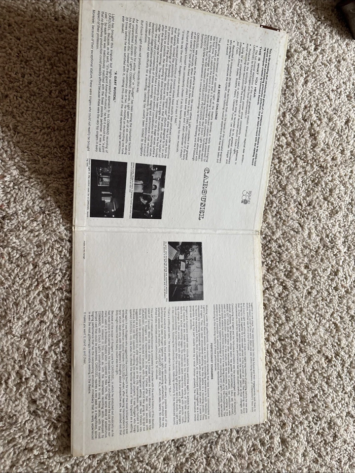 CAROUSEL 1962 NM Alfred DRAKE Roberta PETERS Command RS 843 SD Stereo LP Rodgers — 第 4/4 张图片