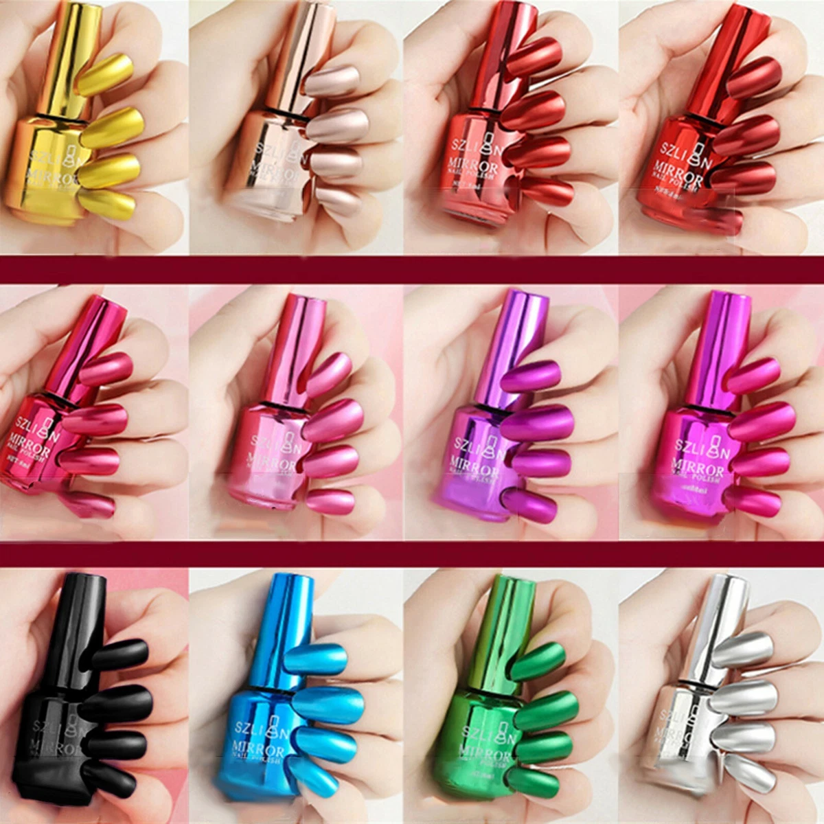 Mirror nail polish deals