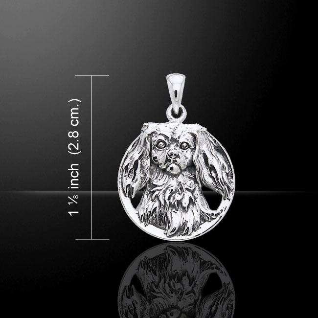 Sterling Silver Cavalier King Charles Spaniel Pendant – Handcrafted Dog Jewelry Gift For Dog Lovers