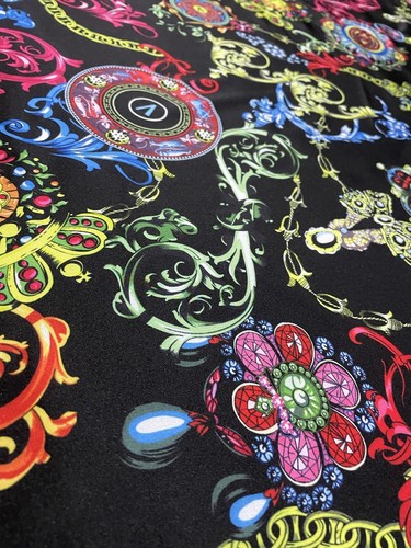 Famous Designer Satin Silk 100% Italian Fabric For Dress Shirt Price ONE YARD - Picture 3 of 13