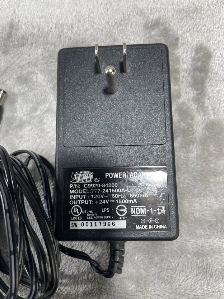 Adaptador de fuente de alimentación para escáner de montaje en pared YHI HP C9920-84200 777-241500A-U 24v Foto 2 de 4