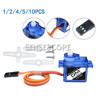 1/2/4/5/10PCS 9G SG90 Micro Servo Motor RC Robot Helicopter Airplane Car Boat