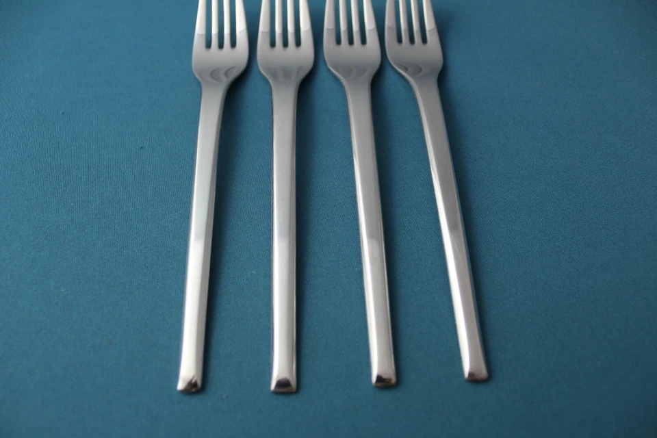 4 Dinner Forks WMF HELSINKI Stainless Germany Modern 7 3/4" - Image 2 of 4