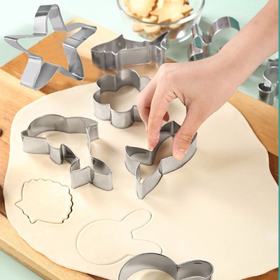 Stainless Steel Cookie Molds Sea Cookie Baking Tools Chocolate Cake Candy Molds