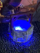 LED Light Up Blue Magic Lit Stone Well Dungeon & Dragons D&D terrain printed