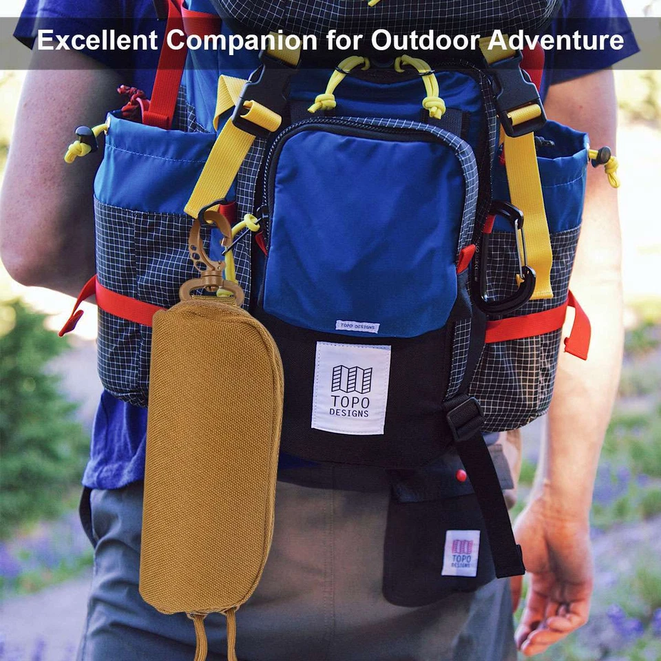 Tactical Molle Eyeglass Case Glasses Pouch Sunglasses Bag with Carabiner Hook US - Image 4 of 4