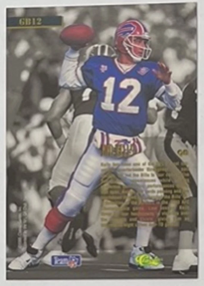 1995 Pro Line Game Breakers #GB12 Jim Kelly Buffalo Bills - Image 2 of 2