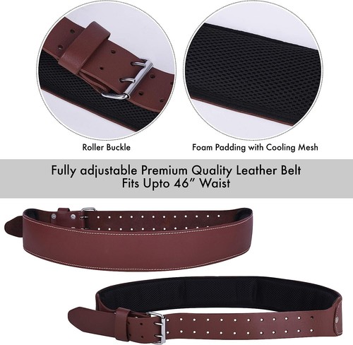 Electrician Tool Pouch Framers Leather Tool belt for Carpenter 17 pockets bag - Picture 6 of 9