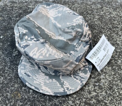 Unissued USAF Air Force ABU Digital Tiger Stripe Patrol Cap Mütze Size 7 3/4 60/61