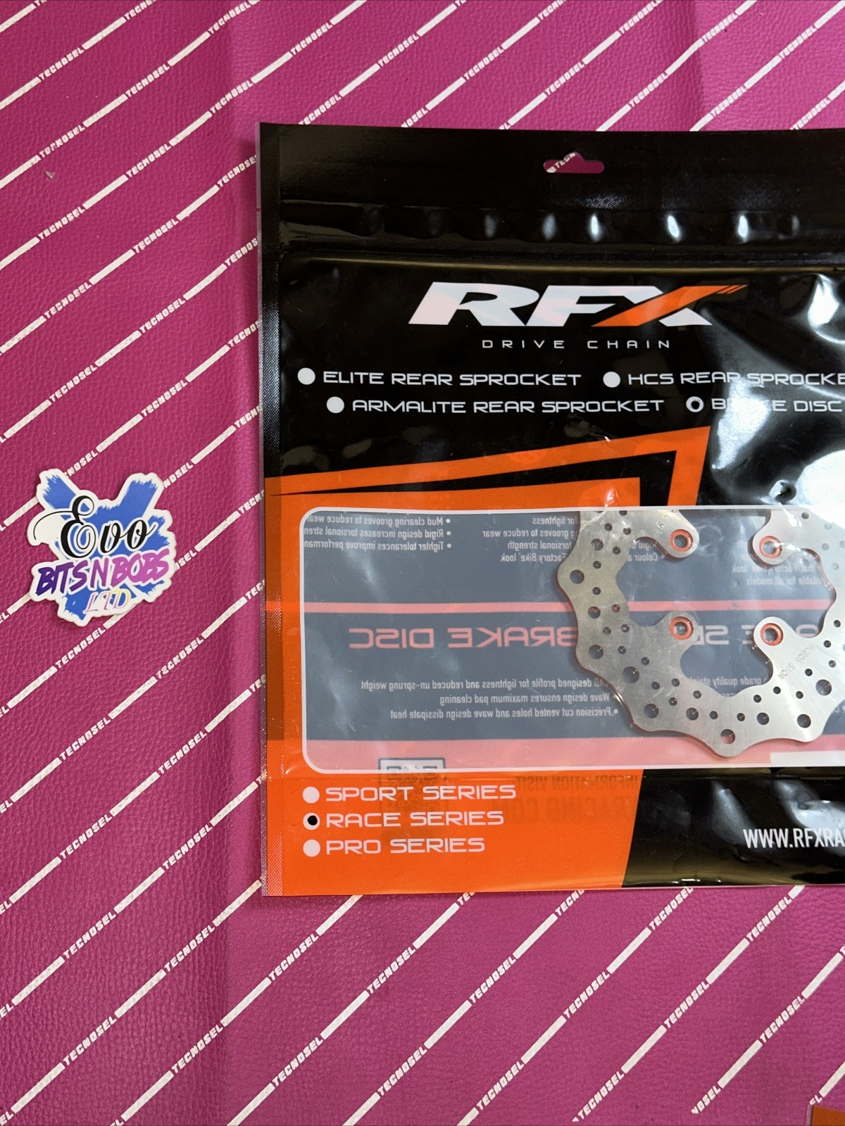 RFX Race Rear Brake Disc Orange Ktm Sx 65 1998-2008 98-08