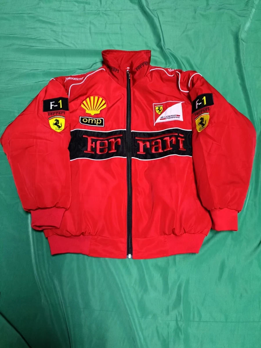 2022 NEW MEN'S WOMAN FERRARI RED EMBROIDERY EXCLUSIVE JACKET SUIT F1 TEAM  RACING