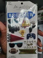 Brother Best Bud Scrapbook 3D Stickers Super Hero ST4