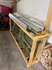 Versco Glas-Vordach Typ Lounis mit Seitenteil, 1600x800mm, Aluminiumprofil