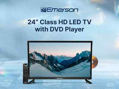 #ad Emerson ETD 2450 24 inch Class HD LED Television with DVD Player Black $164.99