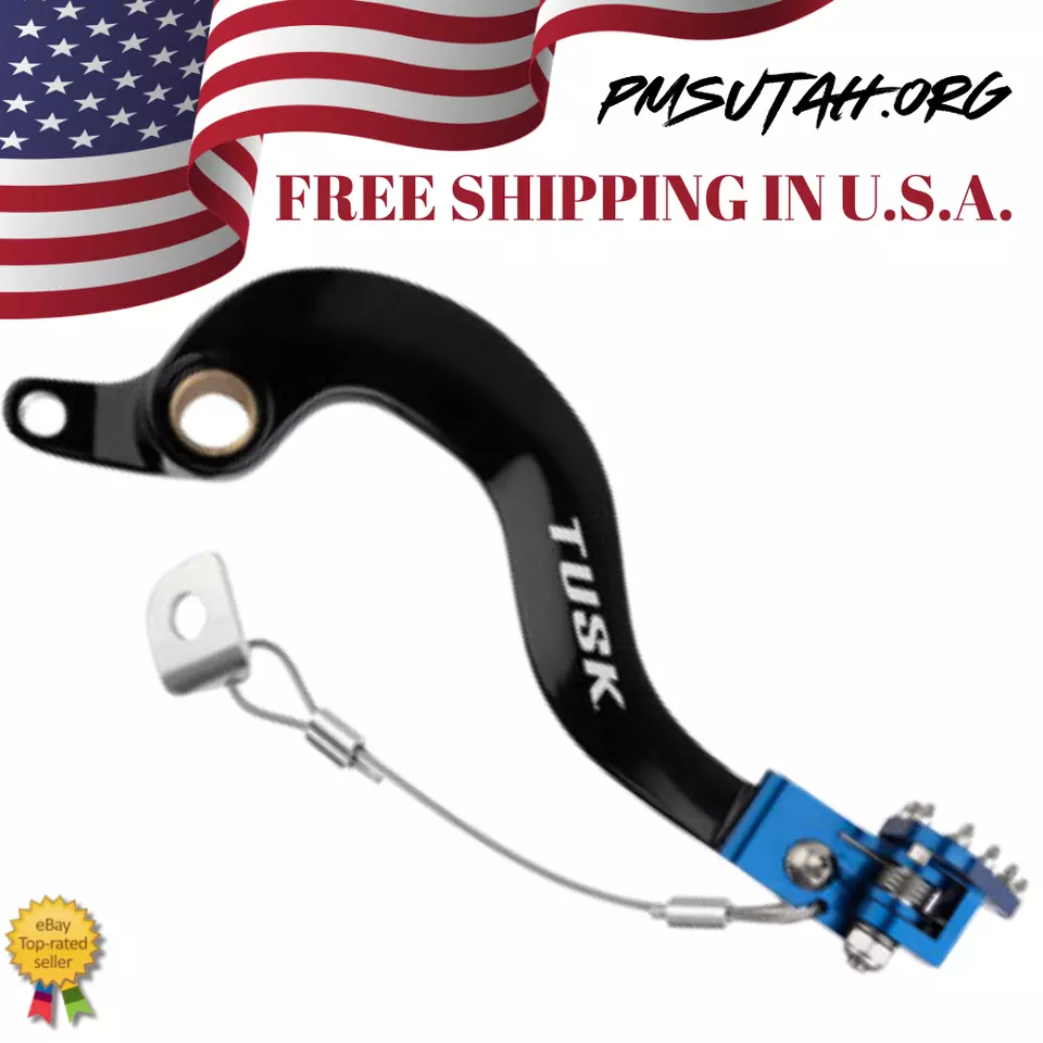 Tusk 2006 2007 2008 2009 Yamaha YZ450F YZ 450F Pedal de freno trasero Palanca de pie Azul Foto 2 de 4