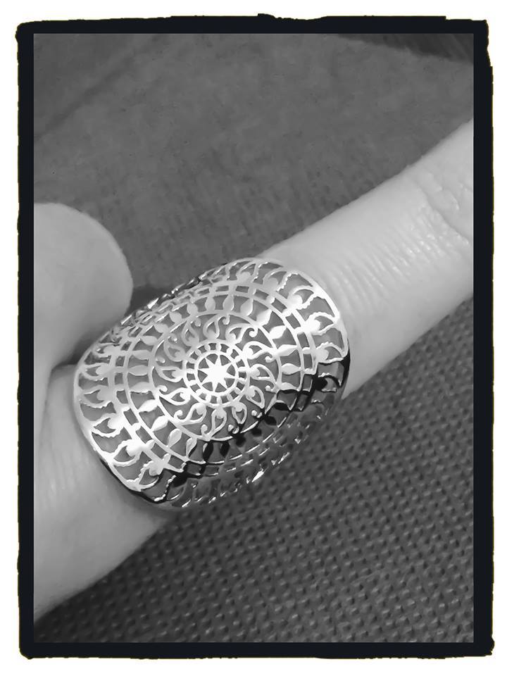 Bague Ajourée En Argent Massif 925 - Taille 52 à 60 - Modèle BA76 - Neuf Avec étiquettes