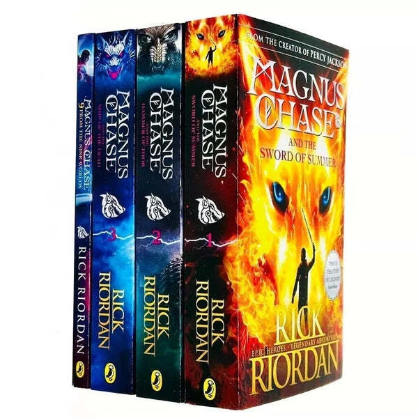 Trials of Apollo and Magnus Chase Series 9 Books Collection Set By Rick Riordan - Image 3 of 3