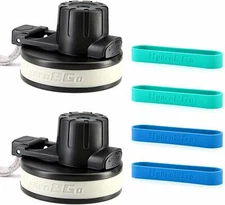 2 Pc Quick Release Flip Replacement Lids for Hydro Flask Wide Mouth 2 Extra Ring