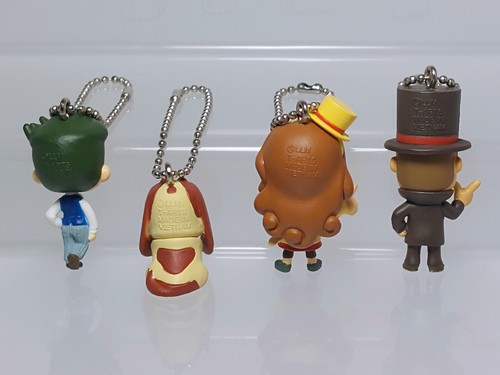 Layton Mystery Tanteisha Keychain Figure Set 4 Noah Montol Sherl Kat Katrielle - 第 2/6 張圖片