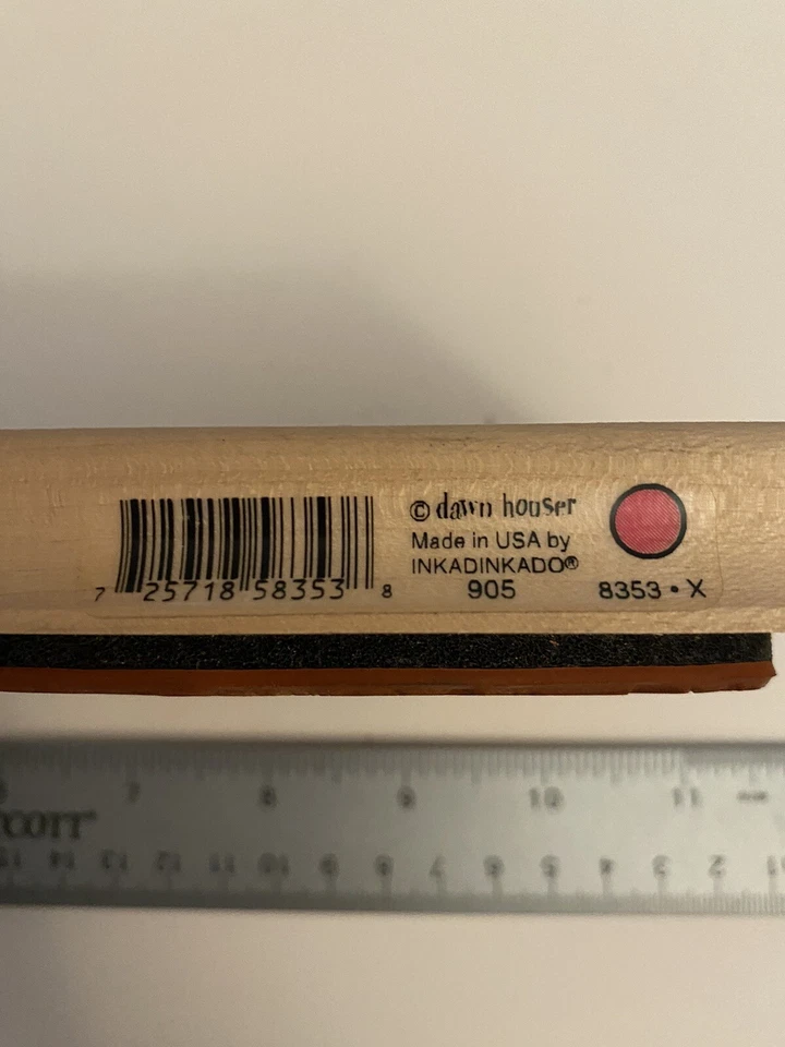 Inkadinkado Dawn Houser 8353X Vestido Formal en Percha Madera Goma Sello RS31 Foto 4 de 4