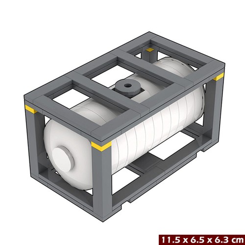 Tanque de almacenamiento de agua base militar sin usar, en caja, arma O-I bloque de construcción ladrillos escena - Imagen 22 de 33