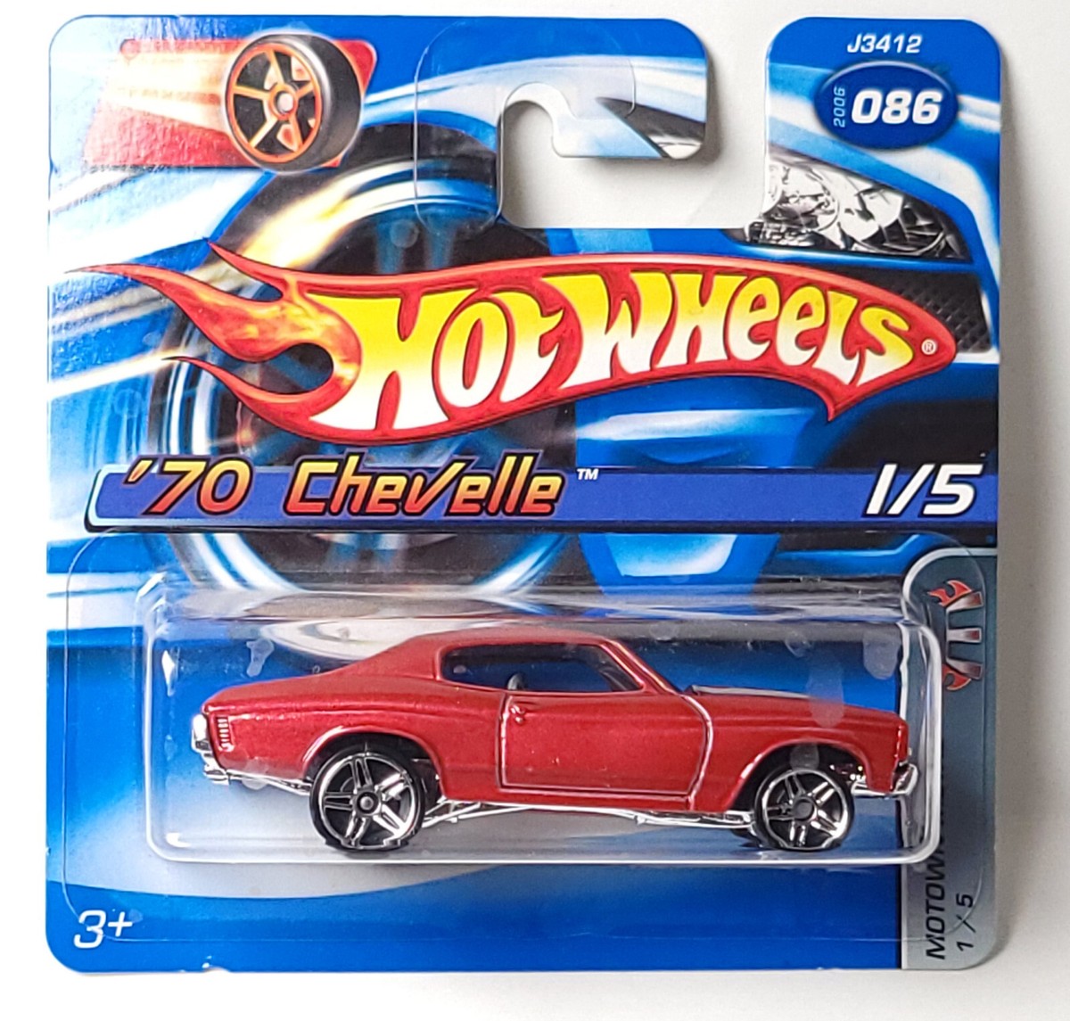 Hot Wheels short card '70 Chevelle Motown Metal #086 | eBay