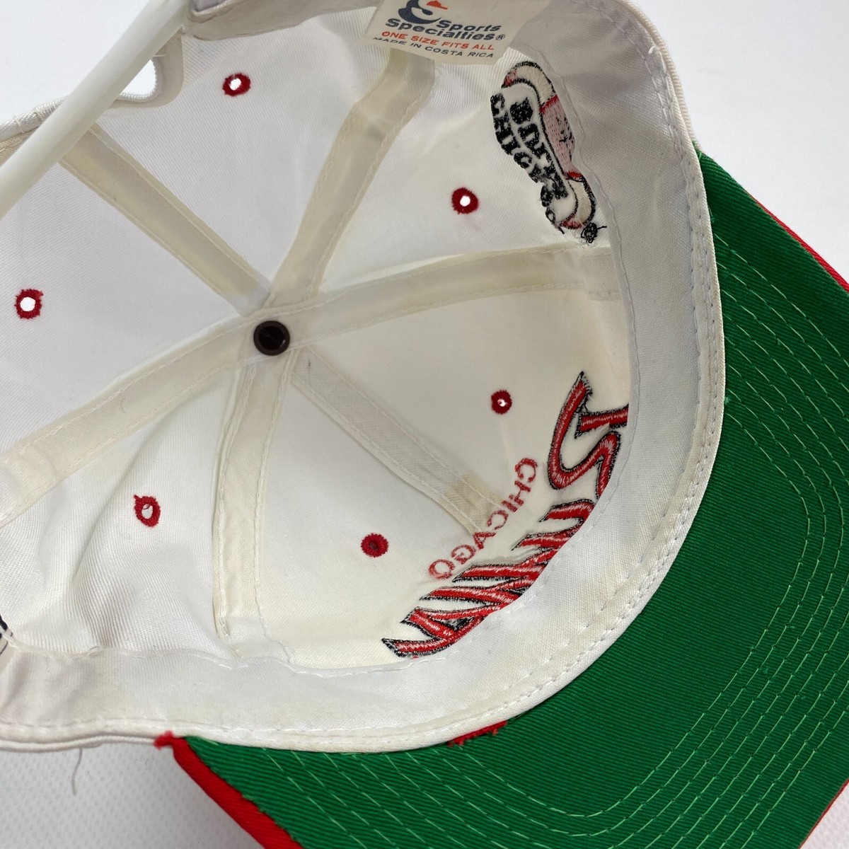 VINTAGE 90s Chicago Bulls Script Sports Specialties Twill