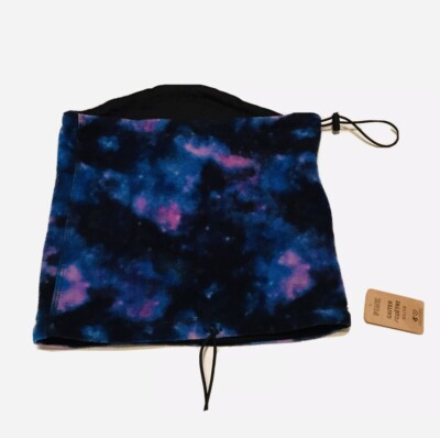 VICTORIA' S SECRET PINK POLAR FLEECE NECK GAITER NECK WARMER Space Galaxy NWT