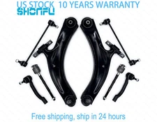 Control Arm + Tierods Sway Bar Kit For 08-13 Nissan Rogue 14-15 Rouge Select 8pc