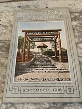 Antique Vintage 1916 PACIFIC GAS & ELEC SERVICE MAGAZINE PG & E September (19)
