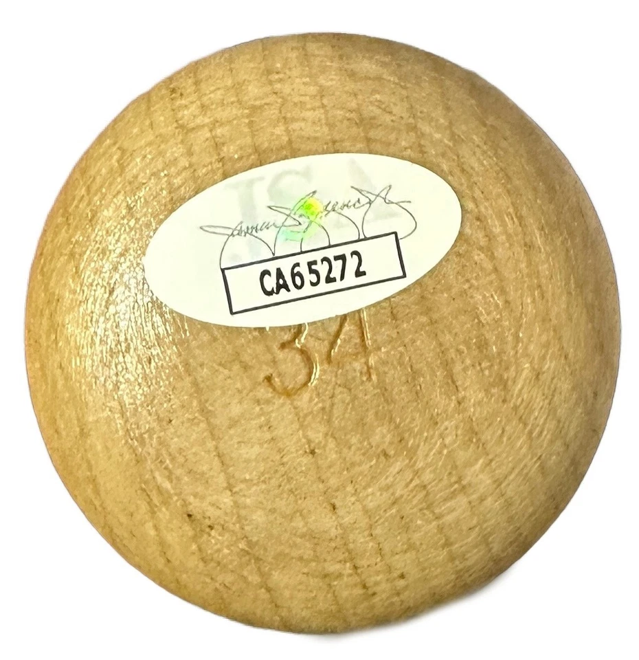 Бейсбольная бита с надписью Jack Clark MLB San Francisco Giants сертификат подлинности JSA - Изображение 3 из 4